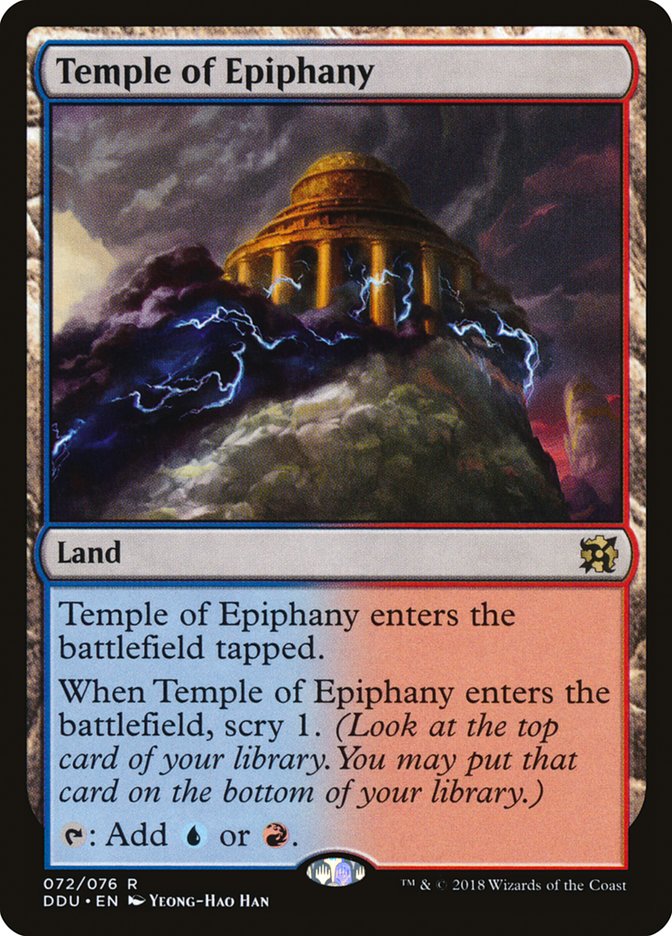 Temple of Epiphany [Duel Decks: Elves vs. Inventors] MTG Single Magic: The Gathering | Red Claw Gaming
