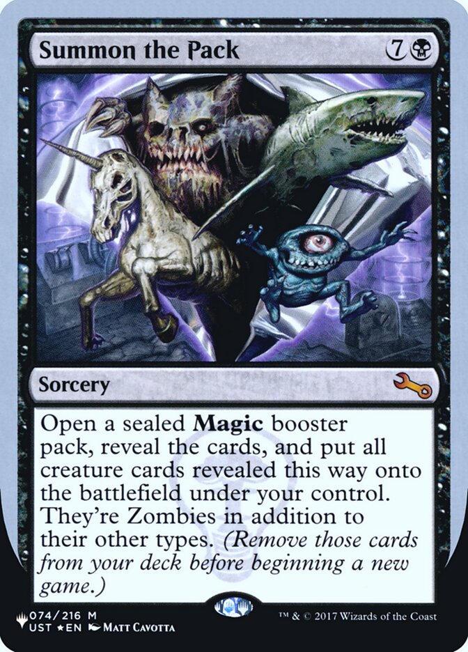 Summon the Pack (Unfinity Foil Edition) [The List] MTG Single Magic: The Gathering | Red Claw Gaming