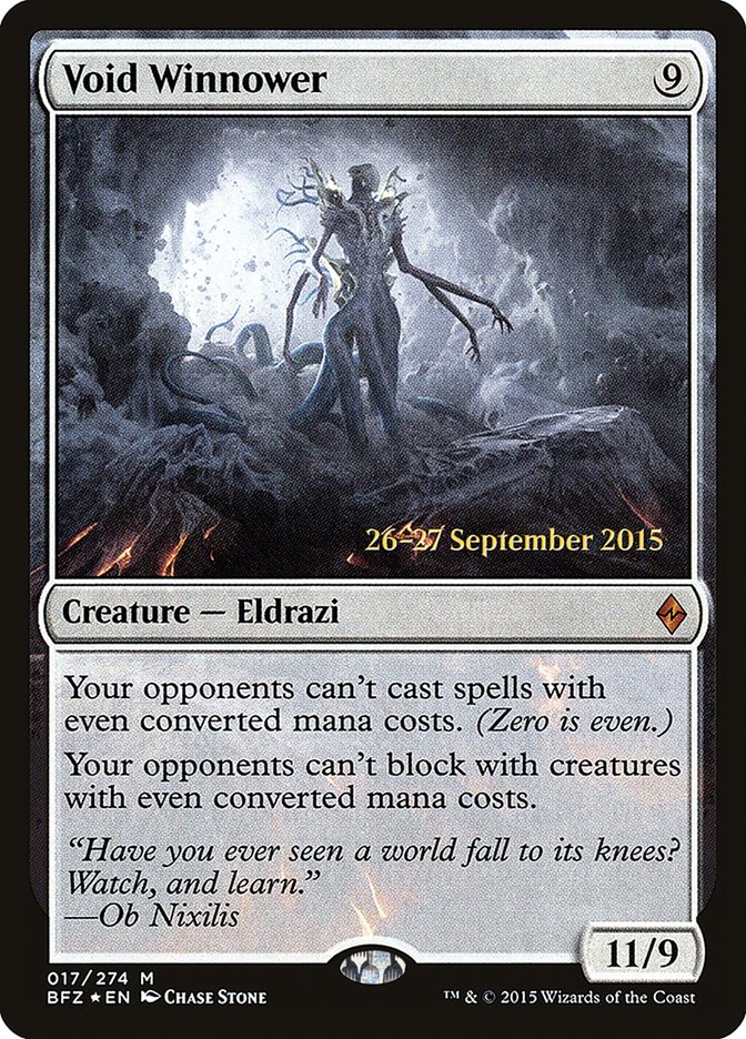 Void Winnower [Battle for Zendikar Prerelease Promos] MTG Single Magic: The Gathering | Red Claw Gaming