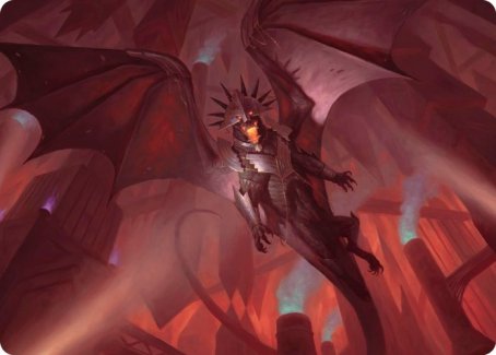 Ziatora, the Incinerator Art Card [Streets of New Capenna Art Series] MTG Single Magic: The Gathering | Red Claw Gaming