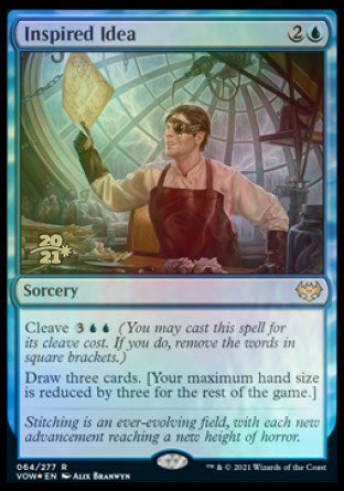 Inspired Idea [Innistrad: Crimson Vow Prerelease Promos] MTG Single Magic: The Gathering | Red Claw Gaming