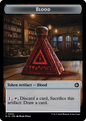 Blood // Plot Double-Sided Token [Outlaws of Thunder Junction: The Big Score Tokens] MTG Single Magic: The Gathering | Red Claw Gaming
