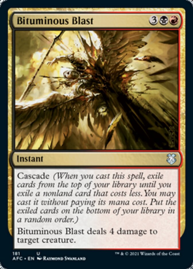 Bituminous Blast [Dungeons & Dragons: Adventures in the Forgotten Realms Commander] MTG Single Magic: The Gathering | Red Claw Gaming
