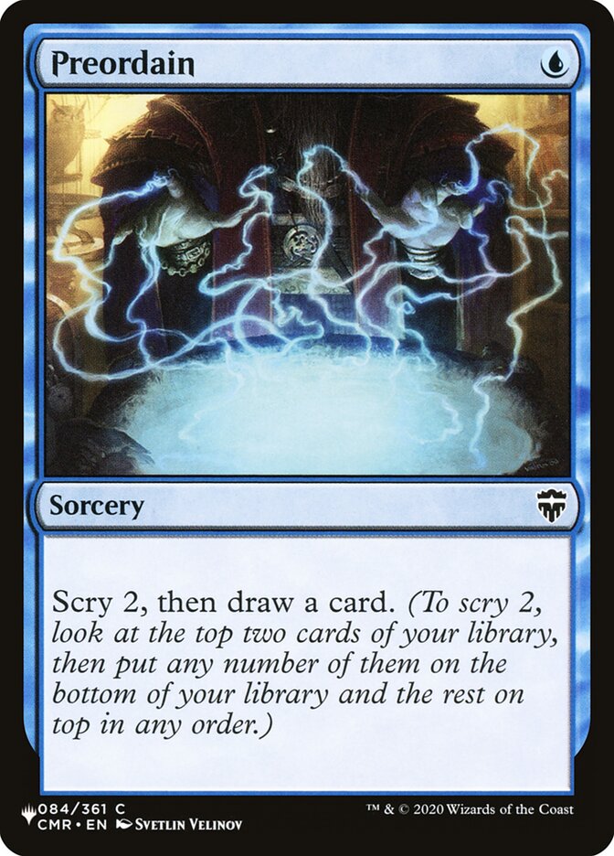 Preordain [Secret Lair: Heads I Win, Tails You Lose] MTG Single Magic: The Gathering | Red Claw Gaming