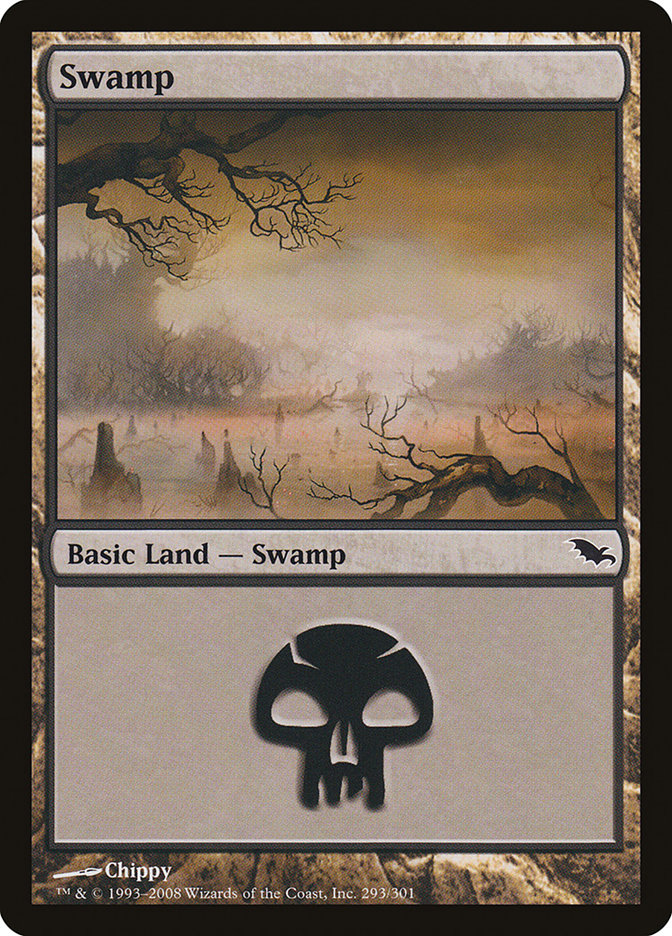 Swamp (293) [Shadowmoor] MTG Single Magic: The Gathering | Red Claw Gaming