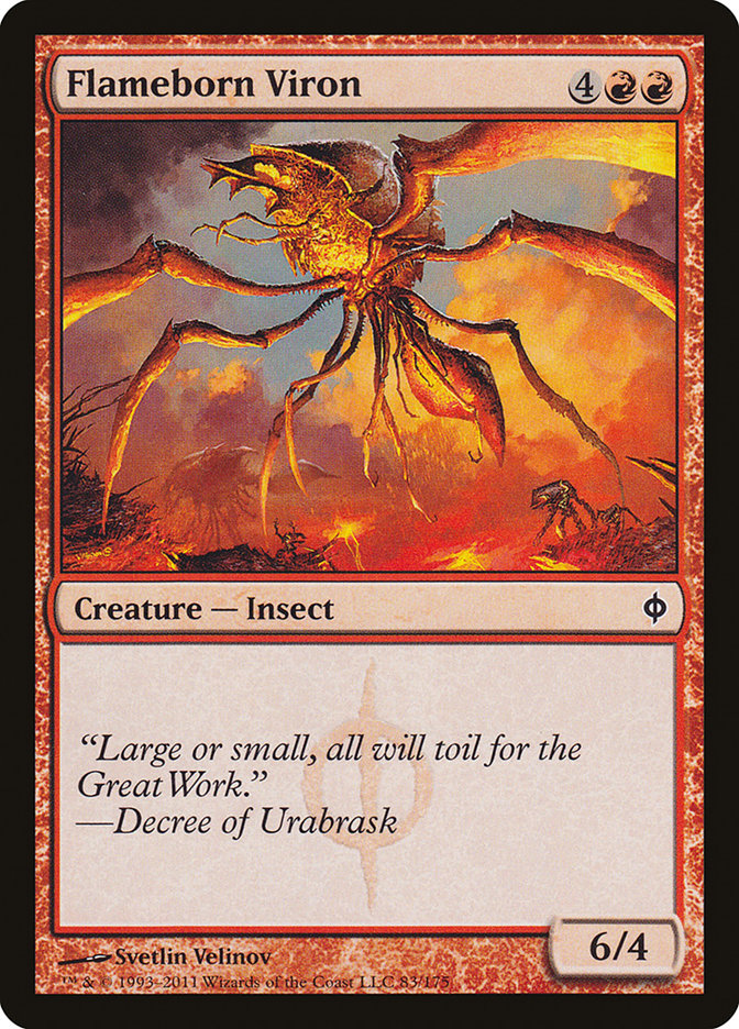 Flameborn Viron [New Phyrexia] MTG Single Magic: The Gathering | Red Claw Gaming