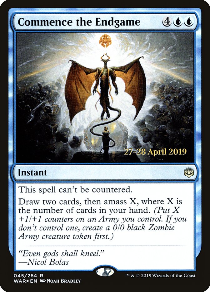Commence the Endgame [War of the Spark Prerelease Promos] MTG Single Magic: The Gathering | Red Claw Gaming