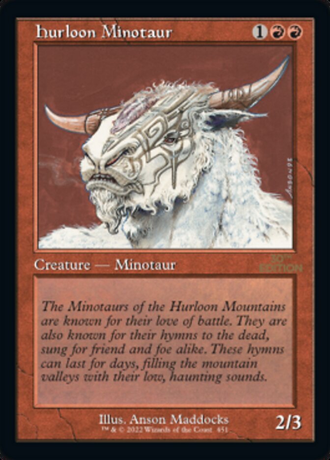 Hurloon Minotaur (Retro) [30th Anniversary Edition] MTG Single Magic: The Gathering | Red Claw Gaming