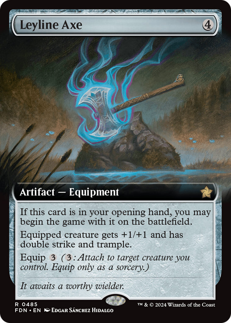 Leyline Axe (Extended Art) [Foundations] MTG Single Magic: The Gathering | Red Claw Gaming