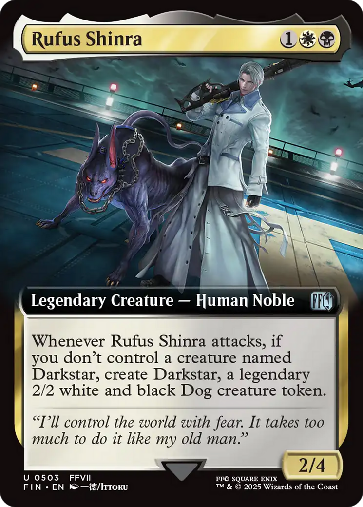 Rufus Shinra (Extended Art) [FINAL FANTASY] MTG Single Magic: The Gathering | Red Claw Gaming