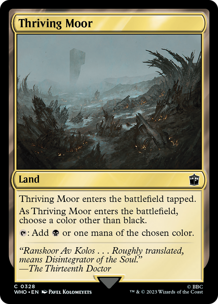 Thriving Moor [Doctor Who] MTG Single Magic: The Gathering | Red Claw Gaming