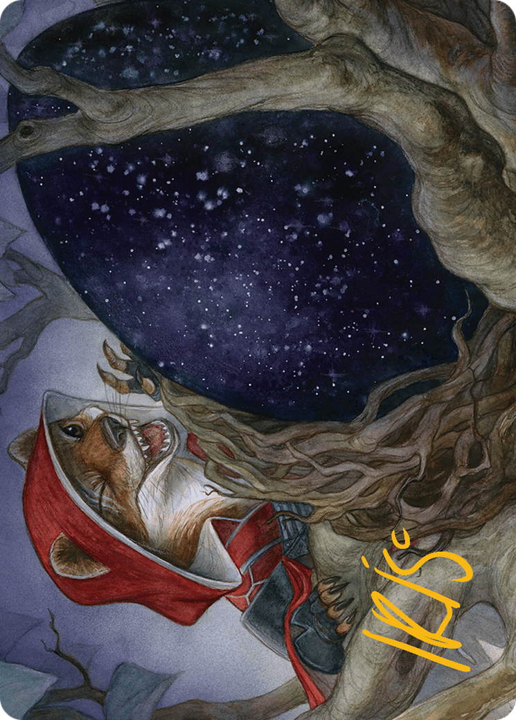 Cruelclaw's Heist Art Card (Gold-Stamped Signature) [Bloomburrow Art Series] MTG Single Magic: The Gathering    | Red Claw Gaming