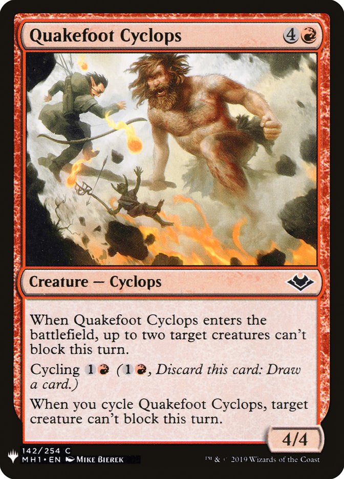 Quakefoot Cyclops [Mystery Booster] MTG Single Magic: The Gathering | Red Claw Gaming