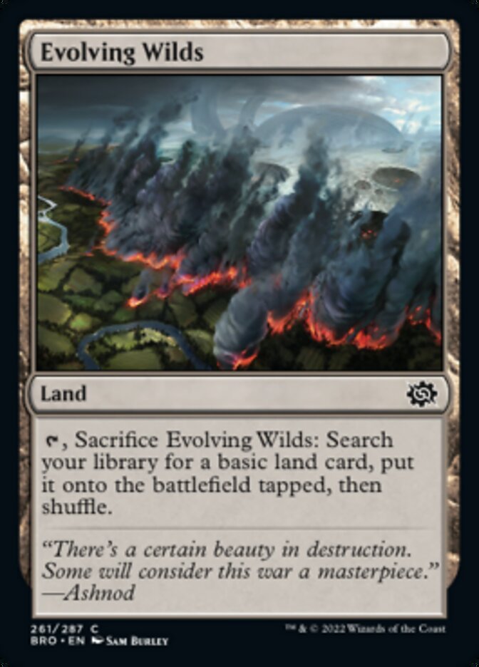 Evolving Wilds [The Brothers' War] MTG Single Magic: The Gathering | Red Claw Gaming