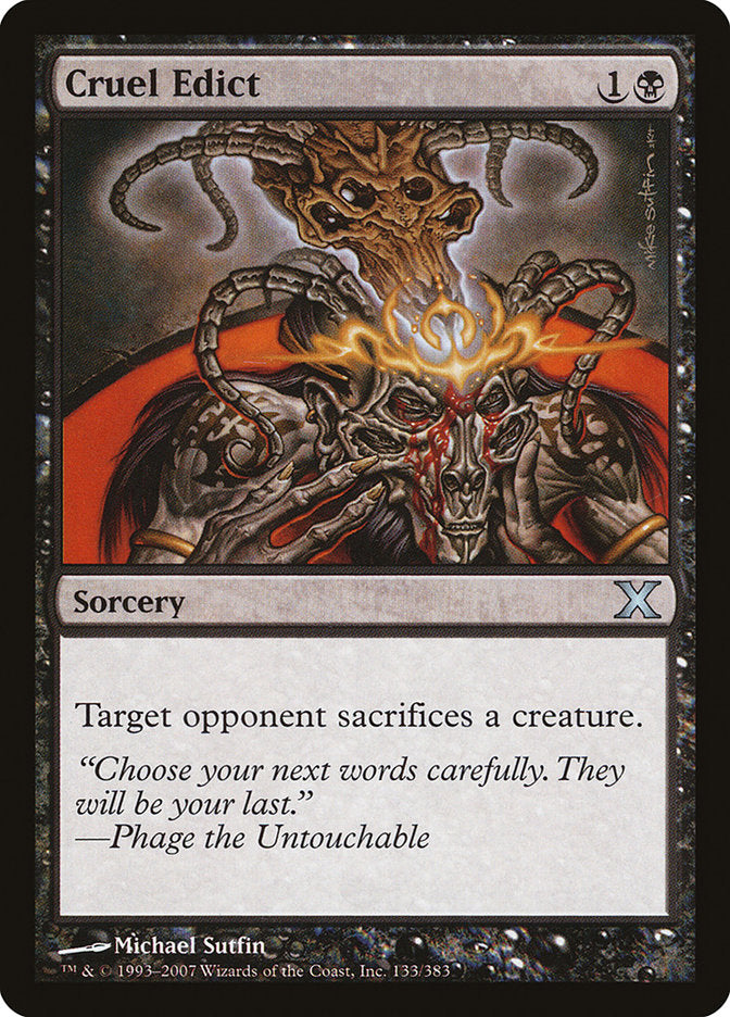 Cruel Edict [Tenth Edition] MTG Single Magic: The Gathering | Red Claw Gaming