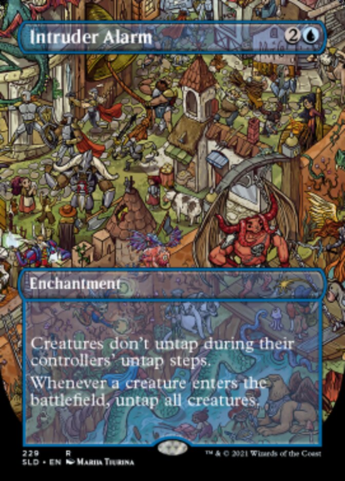 Intruder Alarm (Borderless) [Secret Lair Drop Series] MTG Single Magic: The Gathering | Red Claw Gaming