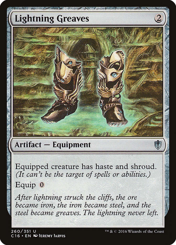 Lightning Greaves [Commander 2016] MTG Single Magic: The Gathering | Red Claw Gaming