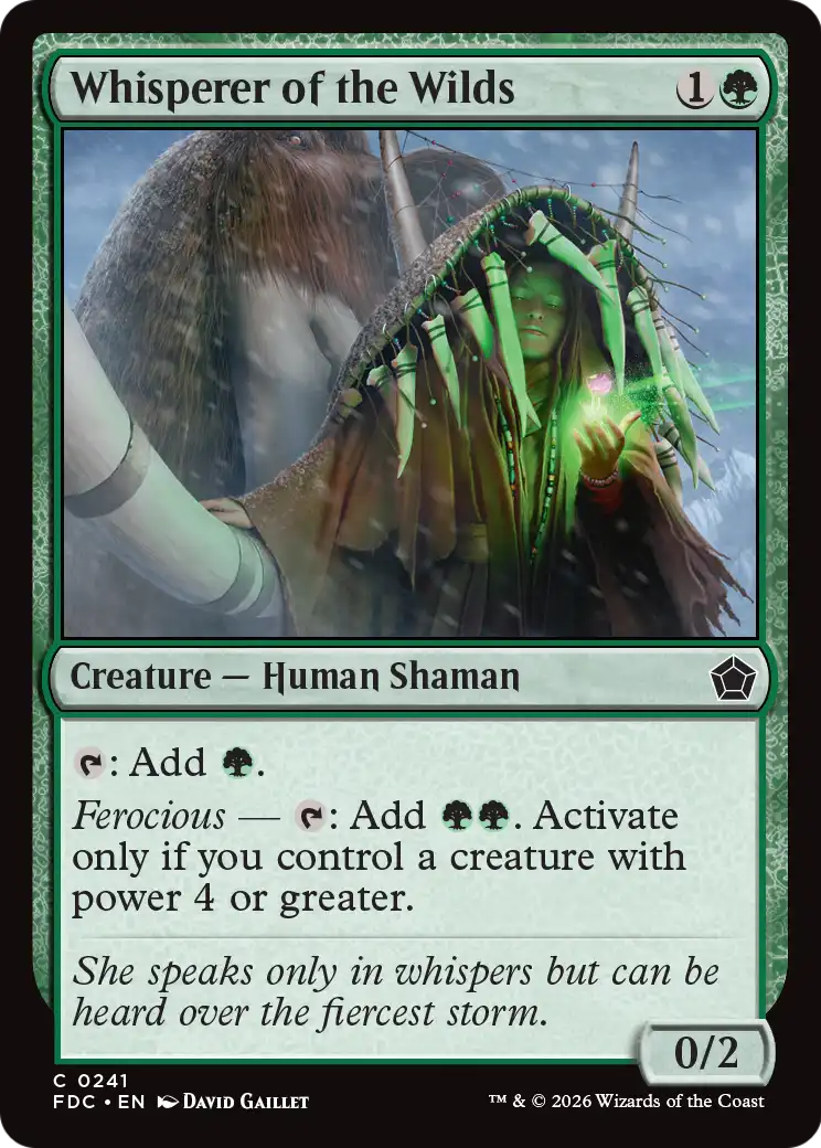 Whisperer of the Wilds [Foundations Commander] MTG Single Magic: The Gathering | Red Claw Gaming