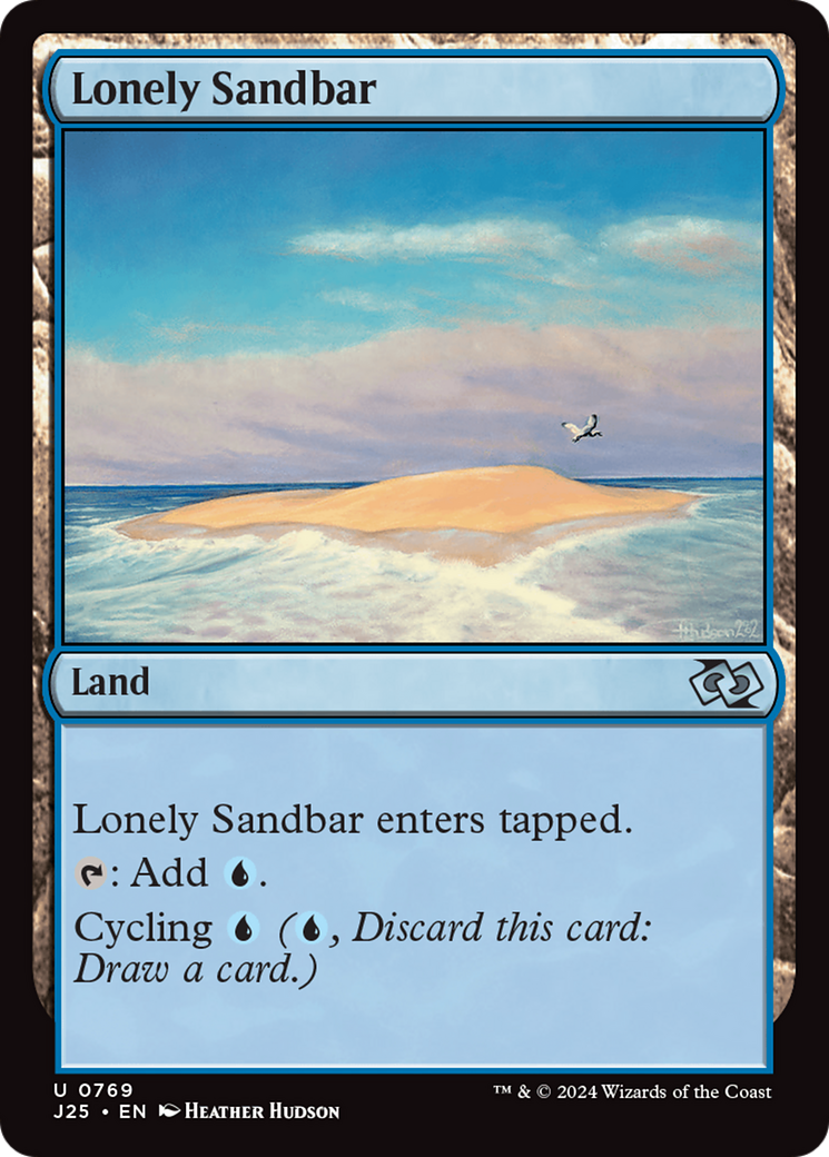 Lonely Sandbar [Foundations Jumpstart] MTG Single Magic: The Gathering | Red Claw Gaming