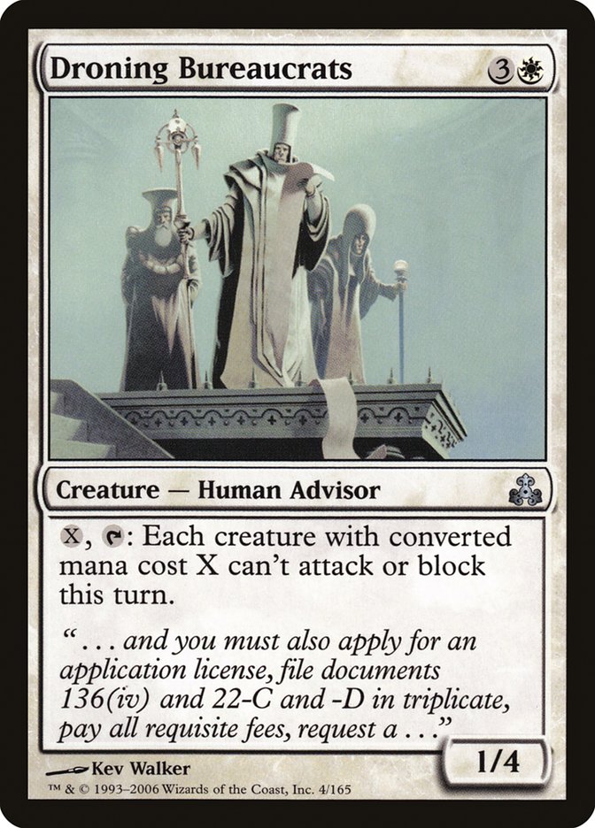 Droning Bureaucrats [Guildpact] MTG Single Magic: The Gathering | Red Claw Gaming