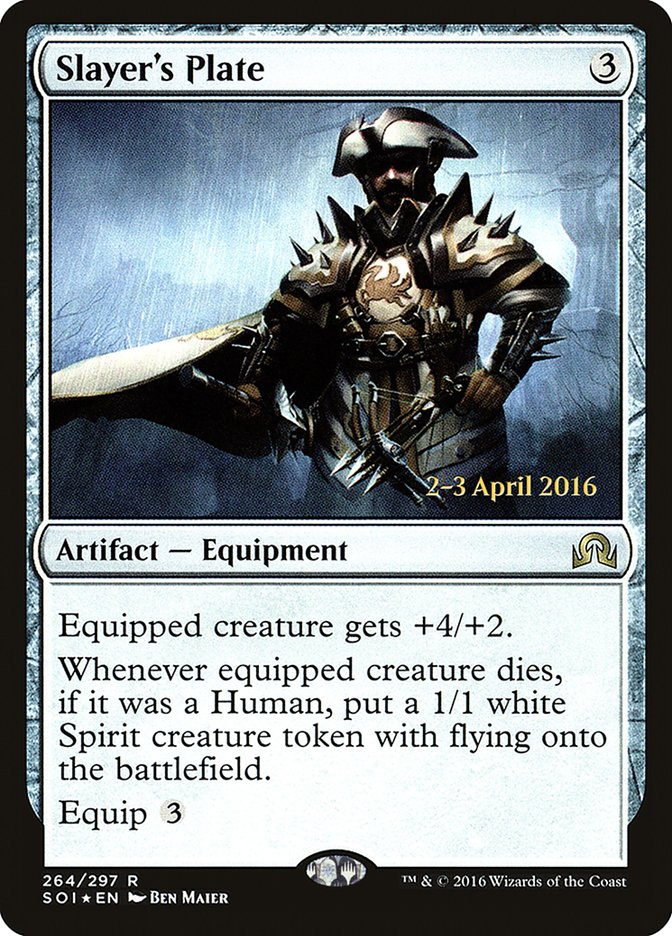 Slayer's Plate [Shadows over Innistrad Prerelease Promos] MTG Single Magic: The Gathering | Red Claw Gaming