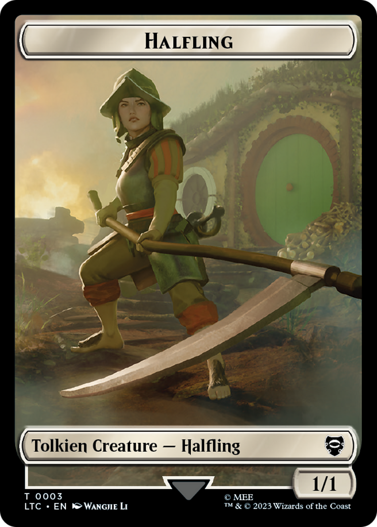 Halfling // Treasure Token [The Lord of the Rings: Tales of Middle-Earth Commander Tokens] MTG Single Magic: The Gathering | Red Claw Gaming