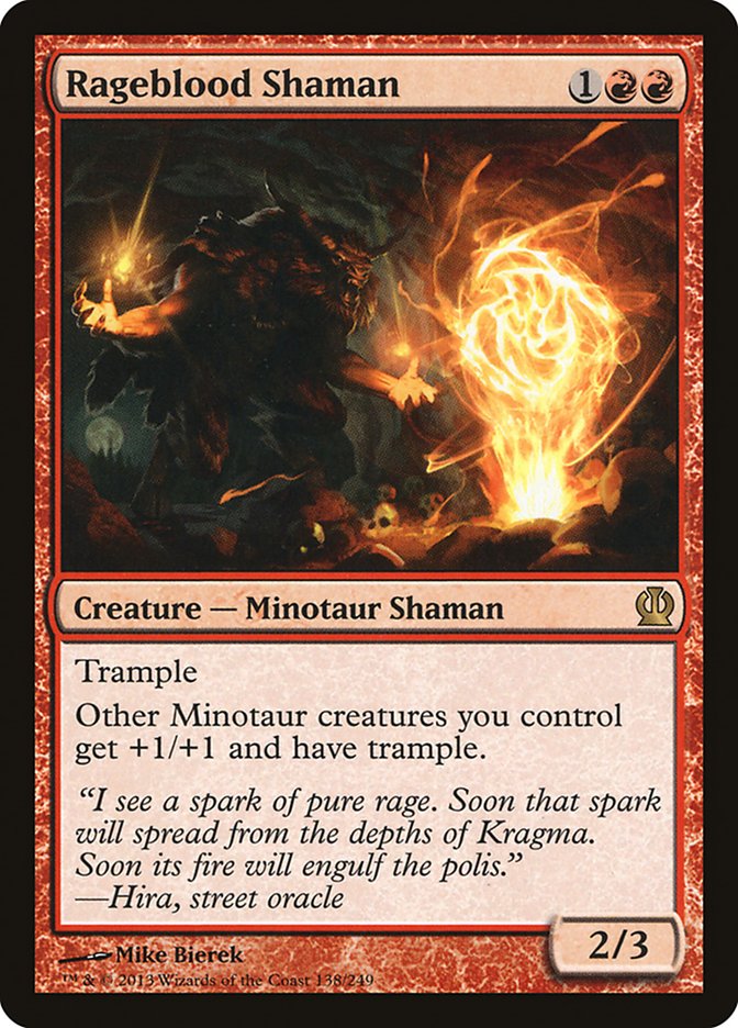 Rageblood Shaman [Theros] MTG Single Magic: The Gathering | Red Claw Gaming