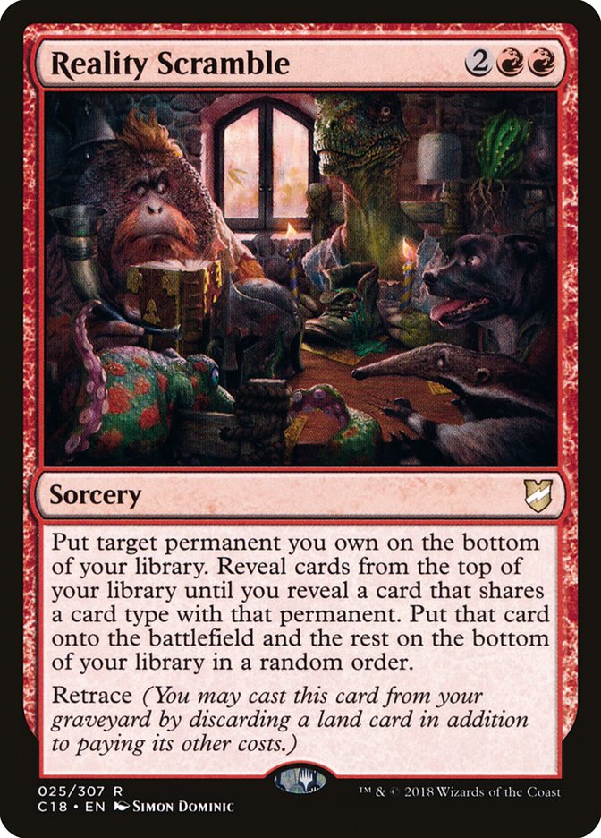 Reality Scramble [Commander 2018] MTG Single Magic: The Gathering | Red Claw Gaming