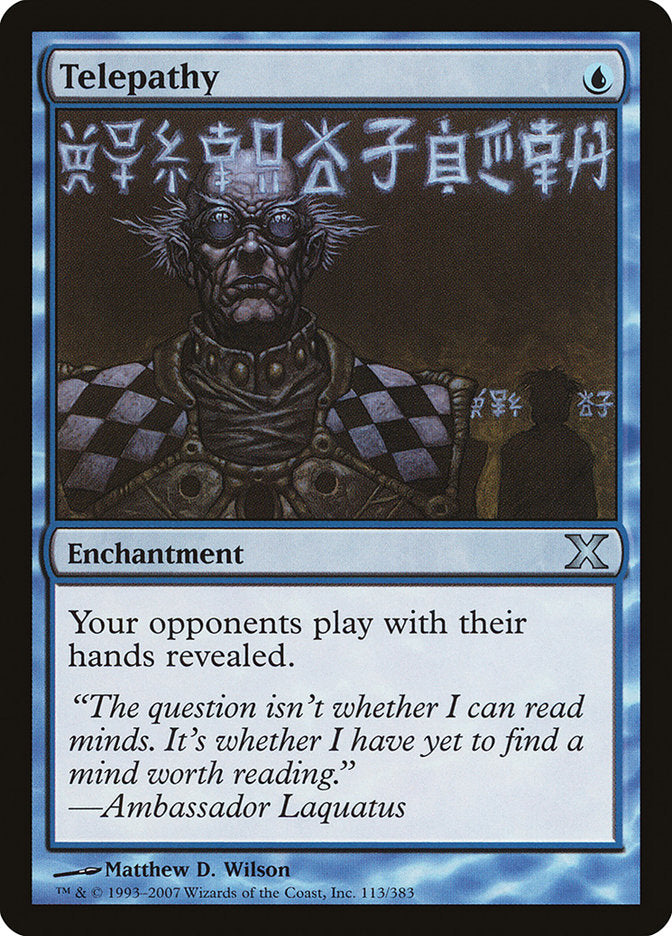 Telepathy [Tenth Edition] MTG Single Magic: The Gathering | Red Claw Gaming