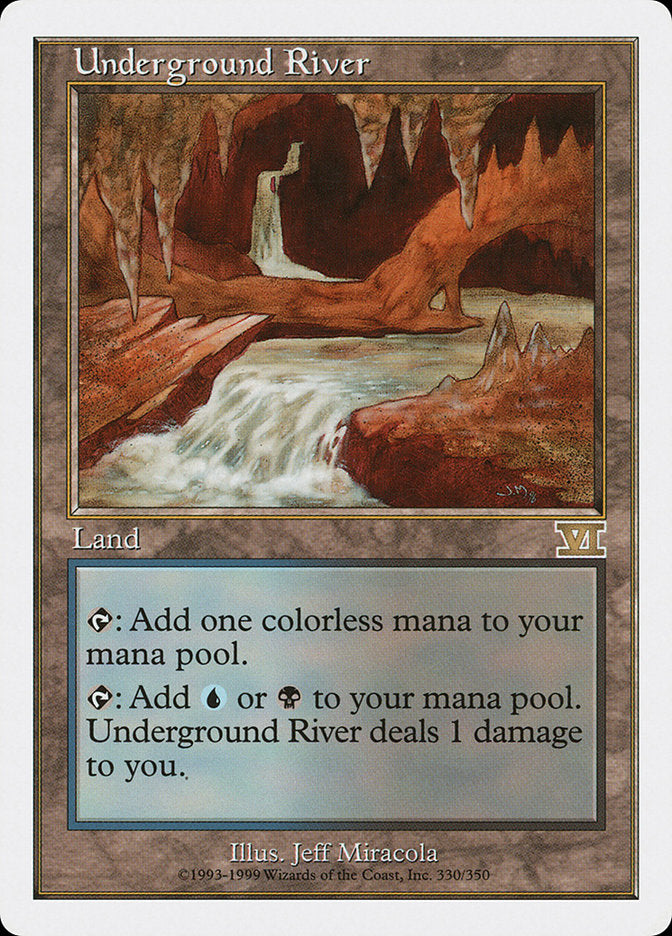 Underground River [Classic Sixth Edition] MTG Single Magic: The Gathering | Red Claw Gaming