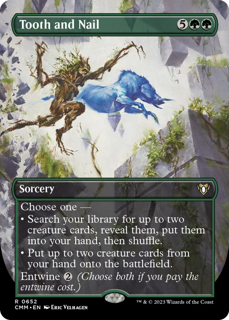 Tooth and Nail (Borderless Alternate Art) [Commander Masters] MTG Single Magic: The Gathering | Red Claw Gaming