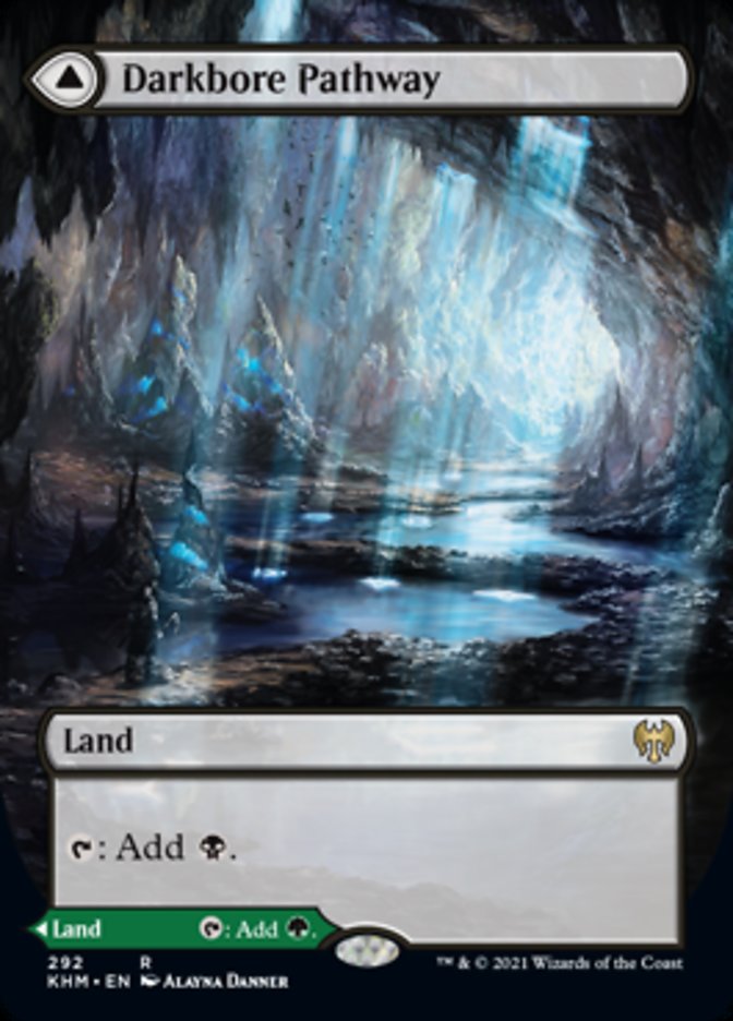 Darkbore Pathway // Slitherbore Pathway (Borderless Alternate Art) [Kaldheim] MTG Single Magic: The Gathering | Red Claw Gaming