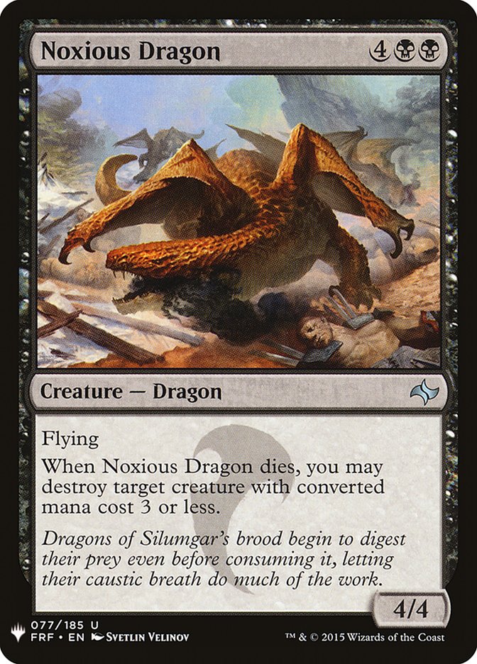Noxious Dragon [Mystery Booster] MTG Single Magic: The Gathering | Red Claw Gaming