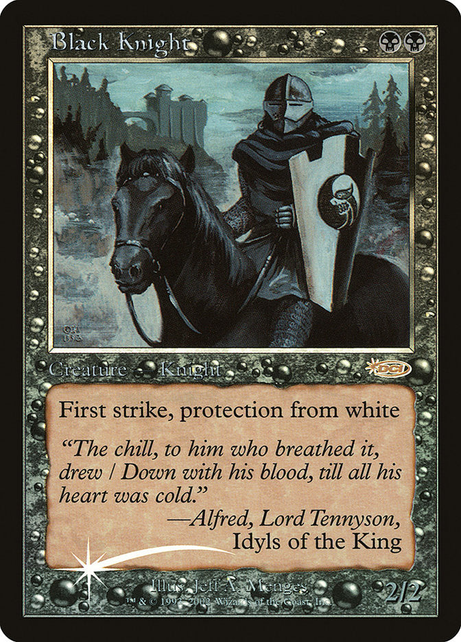 Black Knight [Friday Night Magic 2002] MTG Single Magic: The Gathering | Red Claw Gaming