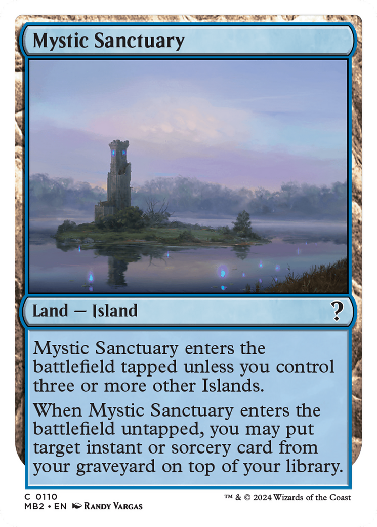 Mystic Sanctuary (White Border) [Mystery Booster 2] MTG Single Magic: The Gathering | Red Claw Gaming