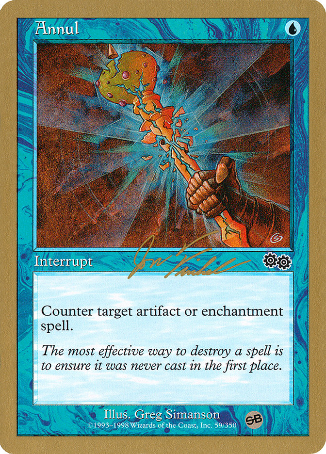 Annul (Jon Finkel) (SB) [World Championship Decks 2000] MTG Single Magic: The Gathering | Red Claw Gaming