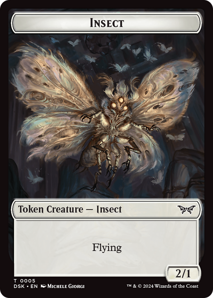 Insect (0005) Token [Duskmourn: House of Horror Tokens] MTG Single Magic: The Gathering | Red Claw Gaming