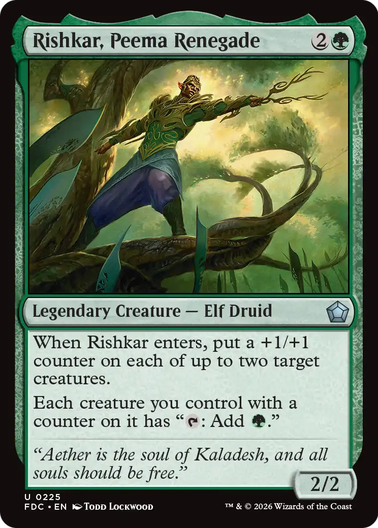Rishkar, Peema Renegade [Foundations Commander] | Red Claw Gaming