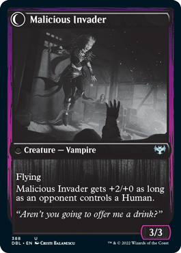 Innocent Traveler // Malicious Invader [Innistrad: Double Feature] MTG Single Magic: The Gathering | Red Claw Gaming