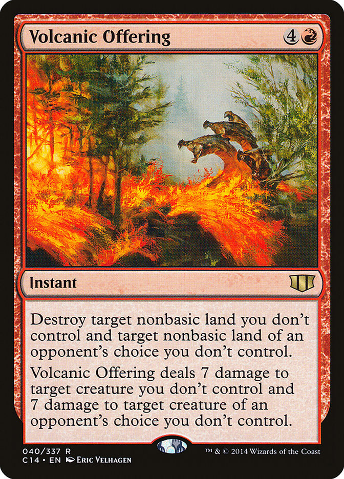 Volcanic Offering [Commander 2014] MTG Single Magic: The Gathering | Red Claw Gaming