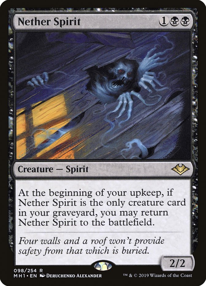 Nether Spirit [Modern Horizons] MTG Single Magic: The Gathering    | Red Claw Gaming