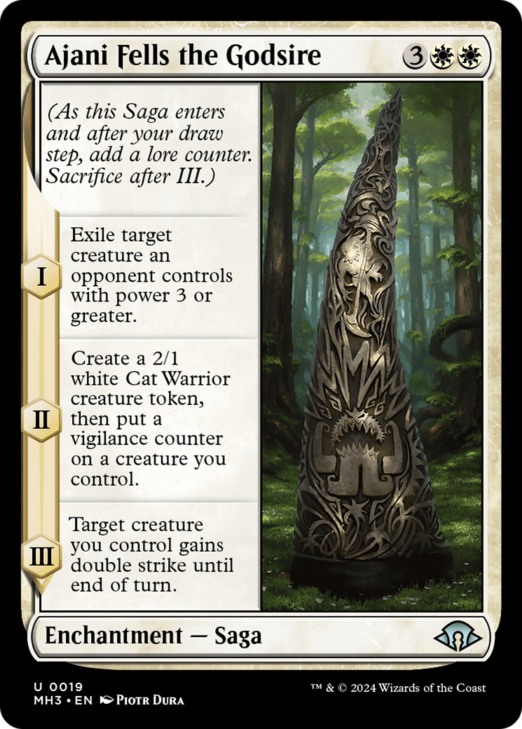 Ajani Fells the Godsire [Modern Horizons 3] MTG Single Magic: The Gathering | Red Claw Gaming