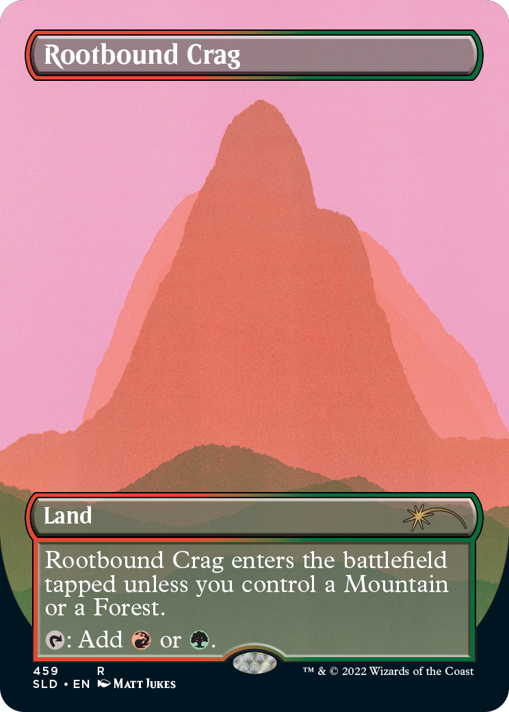 Rootbound Crag (Borderless) [Secret Lair Drop Series] MTG Single Magic: The Gathering | Red Claw Gaming