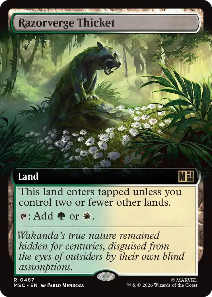 Razorverge Thicket (Extended Art) [Marvel Super Heroes Commander] | Red Claw Gaming