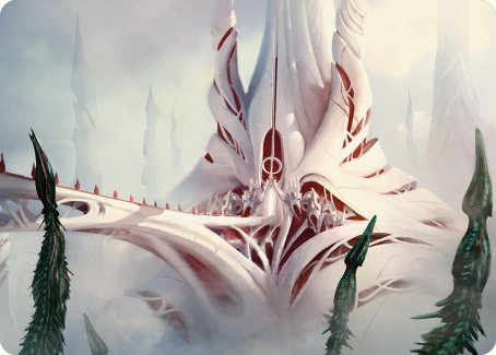 The Fair Basilica Art Card [Phyrexia: All Will Be One Art Series] MTG Single Magic: The Gathering | Red Claw Gaming