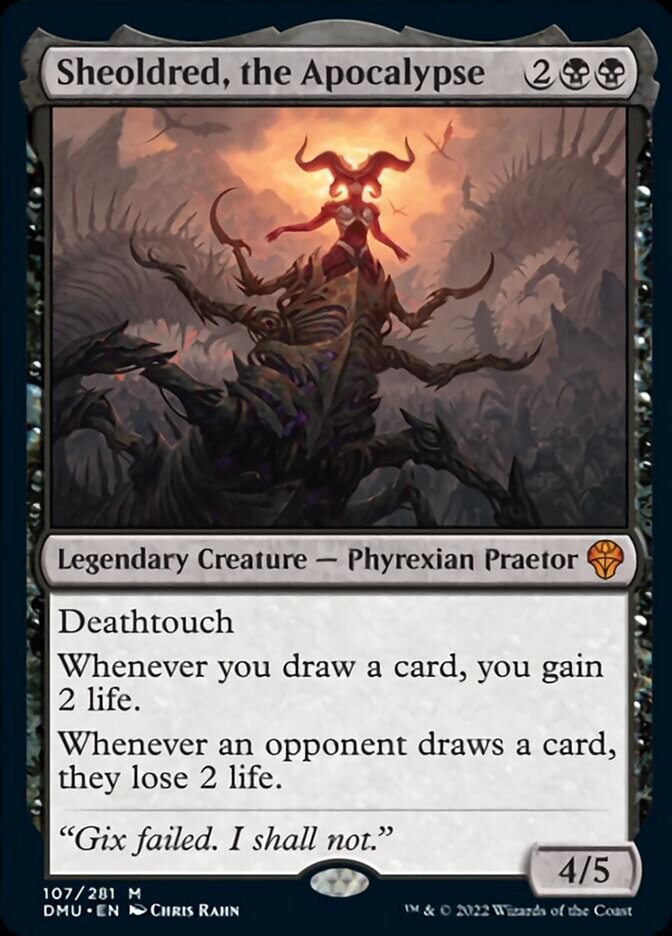 Sheoldred, the Apocalypse [Dominaria United] MTG Single Magic: The Gathering | Red Claw Gaming