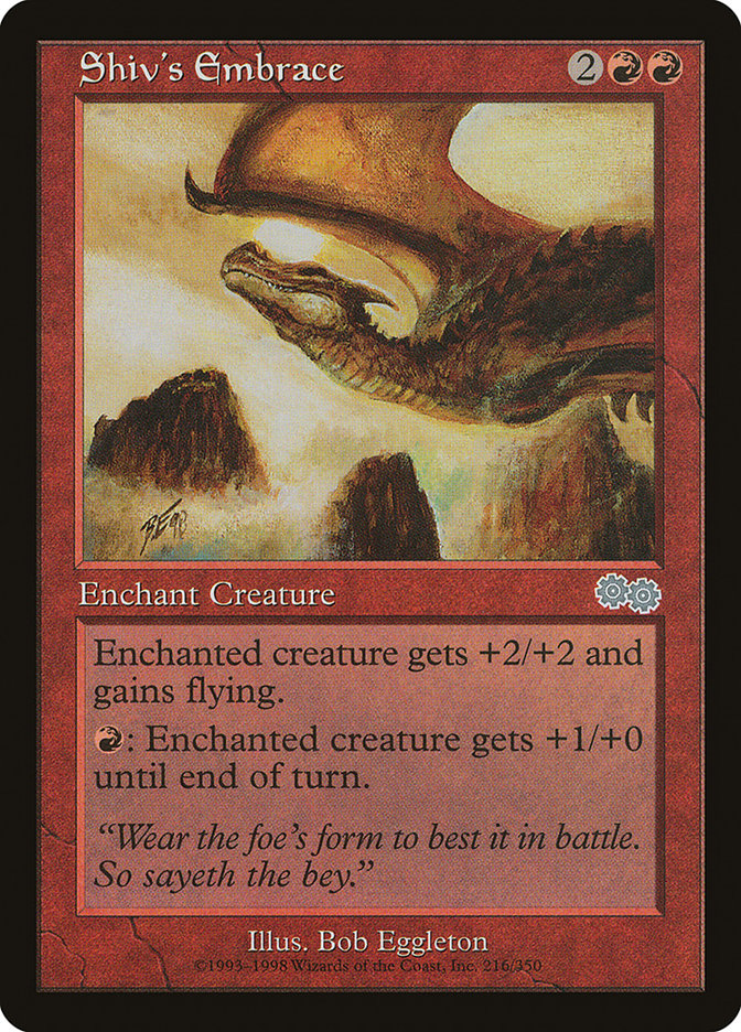 Shiv's Embrace [Urza's Saga] MTG Single Magic: The Gathering | Red Claw Gaming