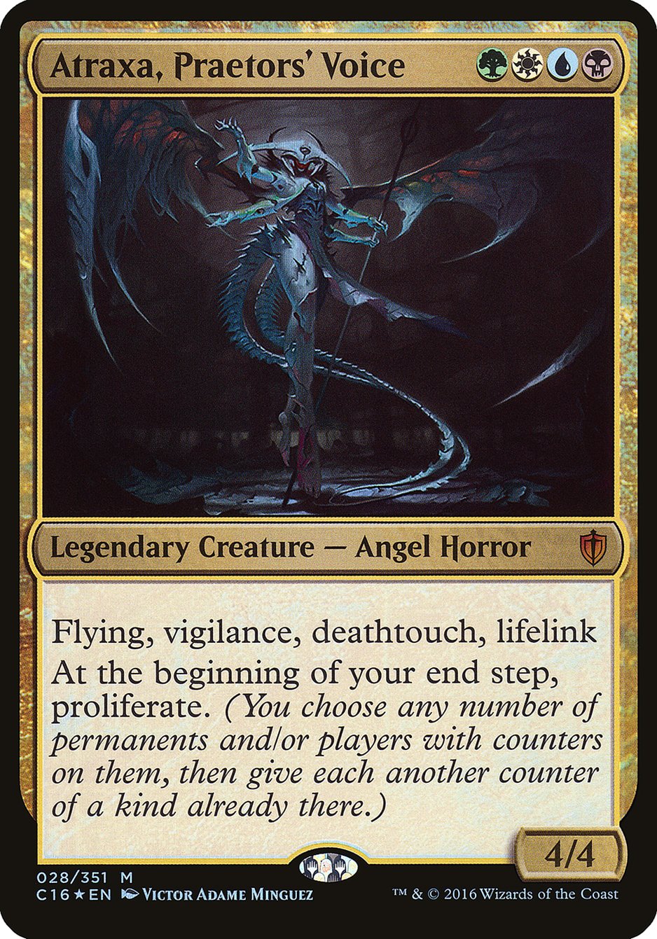 Atraxa, Praetors' Voice (Oversized) [Commander 2016 Oversized] MTG Single Magic: The Gathering | Red Claw Gaming