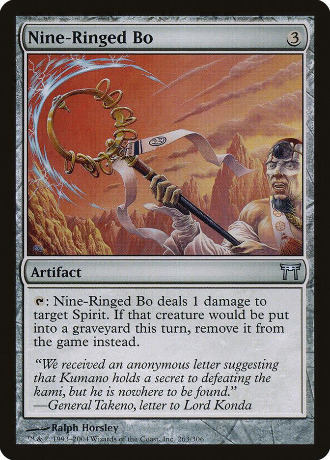 Nine-Ringed Bo [Champions of Kamigawa] MTG Single Magic: The Gathering | Red Claw Gaming