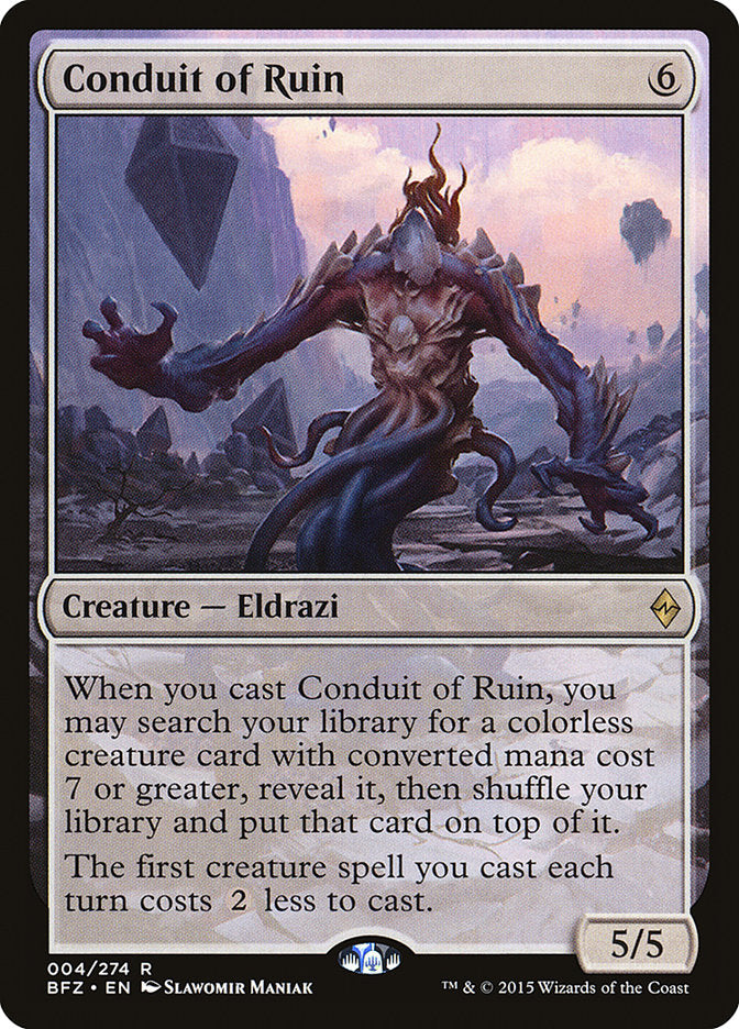Conduit of Ruin [Battle for Zendikar] MTG Single Magic: The Gathering | Red Claw Gaming